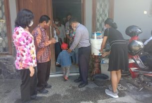 Babinsa Serengan Pemantauan PPKM Mikro di Gereja GKKI Serengan