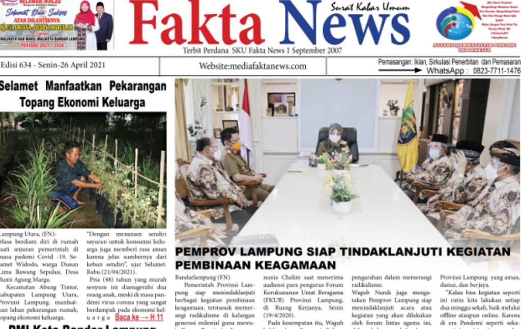 FAKTA NEWS Edisi 634-26 April 2021