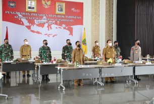 Gubernur Lampung Ikuti Pengarahan Presiden Melalui Virtual