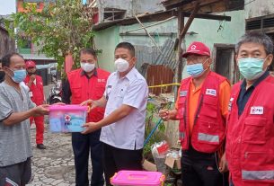 PMI Provinsi Lampung Salurkan Bantuan Terhadap Korban Kebakaran