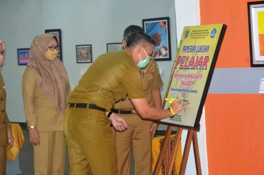 Pameran Seni Lukis Tingkat Pelajar Se-Provinsi Lampung Tahun 2021