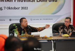 Pimpin Rakor bersama Bupati/Walikota se-Provinsi Lampung dan Kepala OPD, Gubernur Arinal Beri 8 Arahan Penting