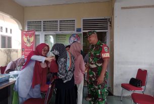 Genjot PIN Polio Bagi Anak - Anak, Danramil 07/Johan Pahlawan Intruksikan Babinsa Dampingi Dan Monitoring Pelaksaannya