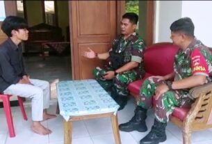 Bati Komsos Koramil 03 Serengan Sambangi Ketua Permabudhi Kota Surakarta