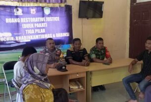 Tiga Pilar Desa Woyla Timur Membuka Forum Konsolidasi Dan Koordinasi Tingkatkan Kamtibmas