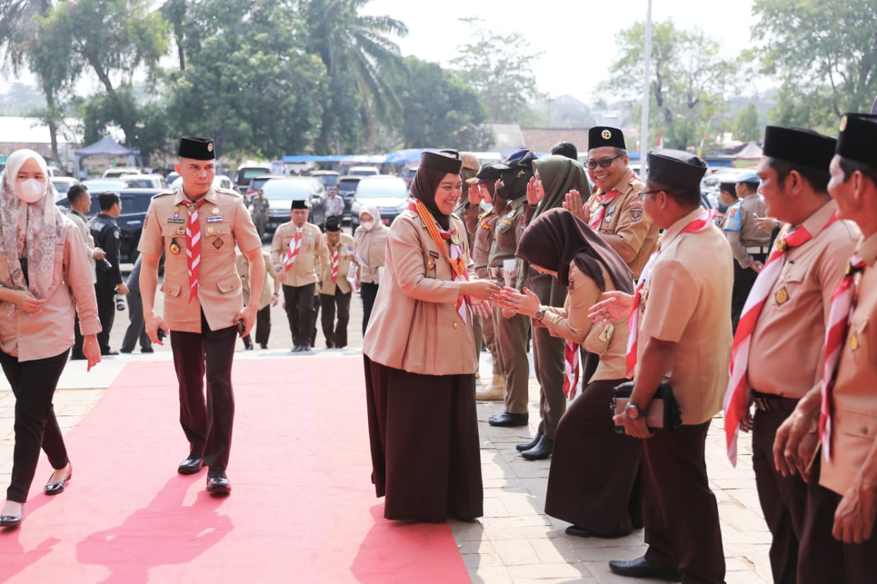 Kwarda Pramuka Lampung Gelar Apel Besar Hari Pramuka ke- 62 Tingkat Provinsi Tahun 2023 di Stadion Sukung Kotabumi